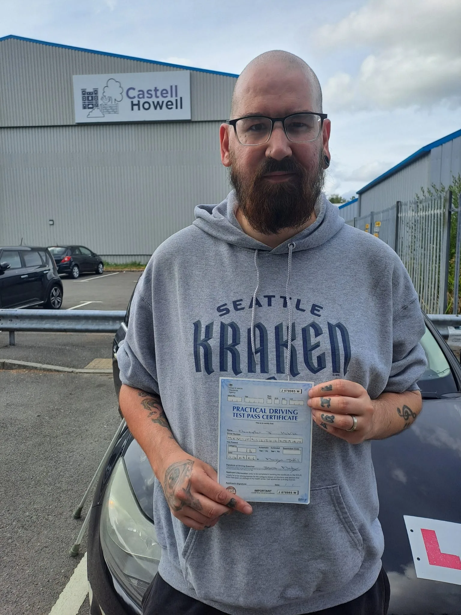 Christopher Hewitt — passed their driving test